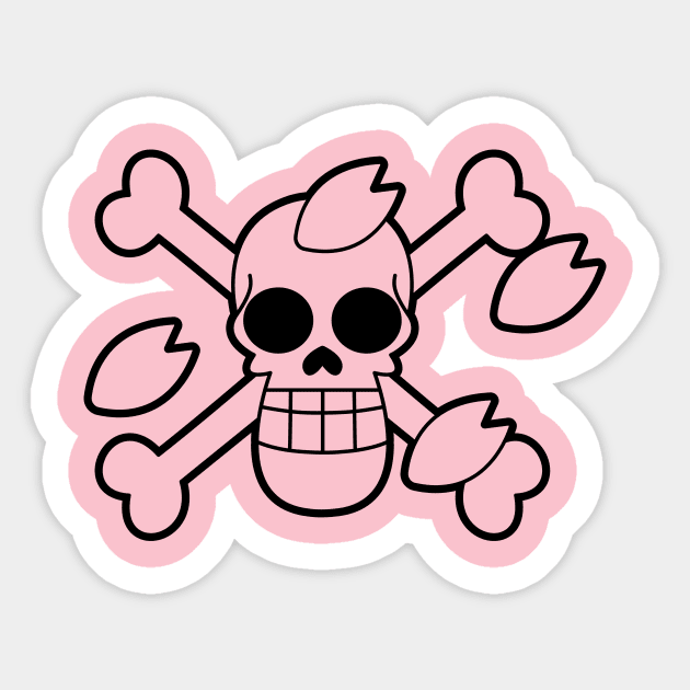 Tony Tony Chopper Jolly Roger 1 Sticker by onepiecechibiproject